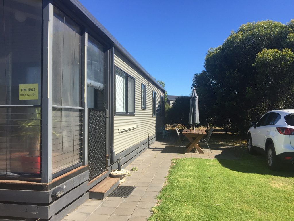 Site 127 - Swan Bay Holiday Park external cabin